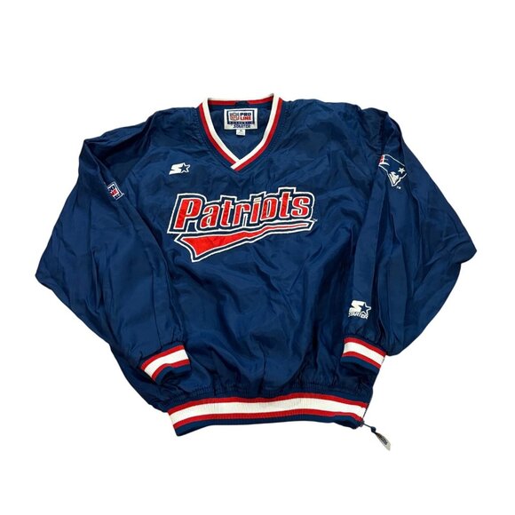 Vintage 90's Starter New England Patriots NFL Pro Line Windbreaker Jacket XL - Picture 1 of 9